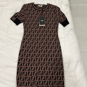 Womens Fendi bodycon dress